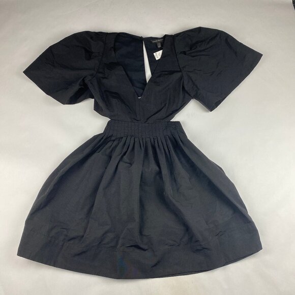 NWT Banana Republic Open Back Mini Dress Women's Size 4 Petite Black - Picture 5 of 16